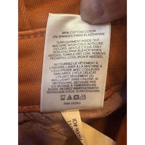 Express Shortie Extreme High Rise Shorts Paper Bag Mustard Rust Belted Casual - Picture 7 of 8